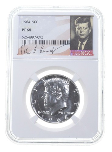 Pf68 1964 proof kennedy mezzo - pf68,
