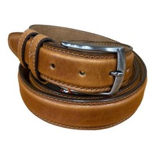 IL KUOIO CINTURA UOMO IN MORBIDA PELLE FIBBIA AD ARDIGLIONE MADE IN ITALY 3404