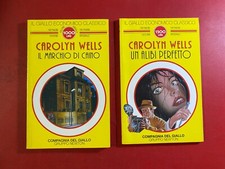 Carolyn WELLS Lotto 2 Libri Newton Giallo ALIBI PERFETTO + MARCHIO DI CAINO