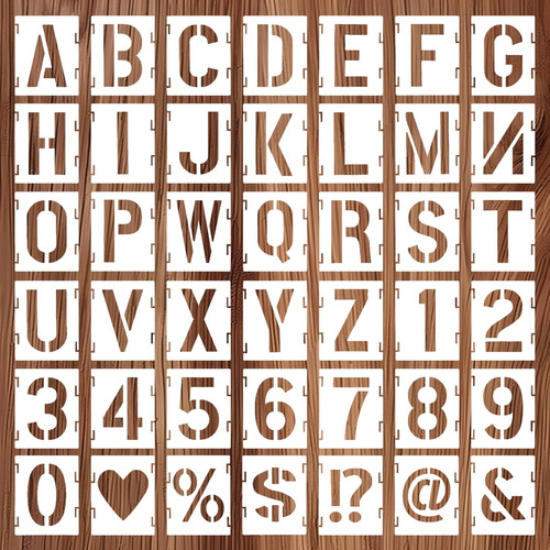 Pezzi lettera stencil 5cm - lettera,