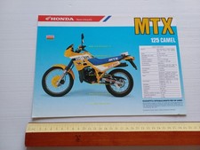 HONDA MTX 125 Camel 1987-88 depliant ITALIANO originale