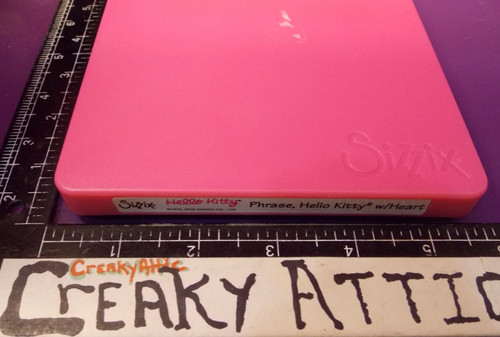 Sizzix hello kitty cat phrase - kitty,