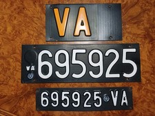 TARGA ANTERIORE E POSTERIORE VARESE 1983 Per Uso Collezionistico 