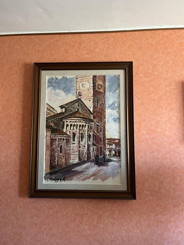Quadro moderno dipinto mano - quadro,