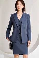Tailleur donna grigio elegante - grigio,