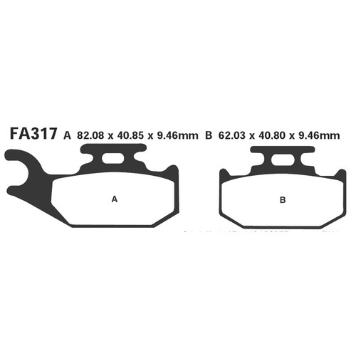 Pastiglie freno moto ebc - freno,
