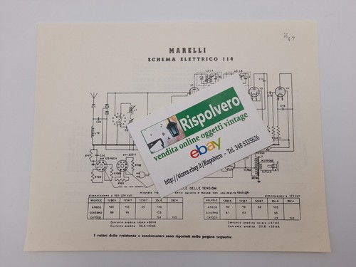 Schema elettrico radio marelli - radio,