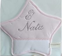 Fiocco nascita con tela aida