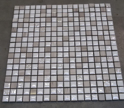 Mosaico ceramica bianco sabbia - mosaico,