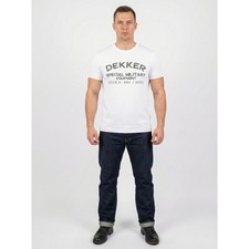 Dekker T Shirt Da Uomo Bianca