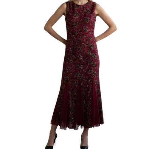 Maxi abito candalite bordeaux - maxi,