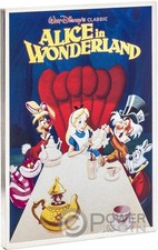 ALICE NEL PAESE DELLE MERAVIGLIE poster argento 5 oz moneta argento 10$ Niue 2024