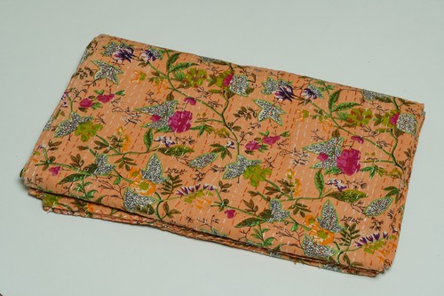 Copriletto cotone floreale - cotone,