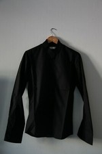 Re-Bello Marshal Camicia nera in cotone organico Uomo taglie varie