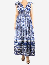 Maxi abito Dolce & Gabbana blu