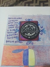 Patch Fubu Ricamato Con Tessuto Denim 