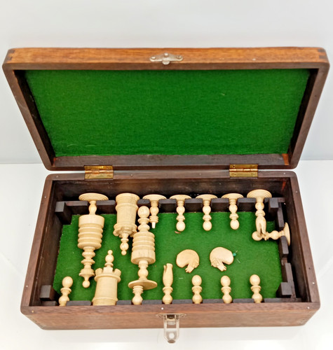 Raro set scacchi osso di - scacchi,