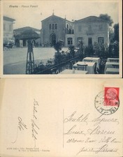 VISERBA PIAZZA ANIMATA CON CARRETTI D'EPOCA E NEGOZI APERTI MOLTO R@R@-N.48724