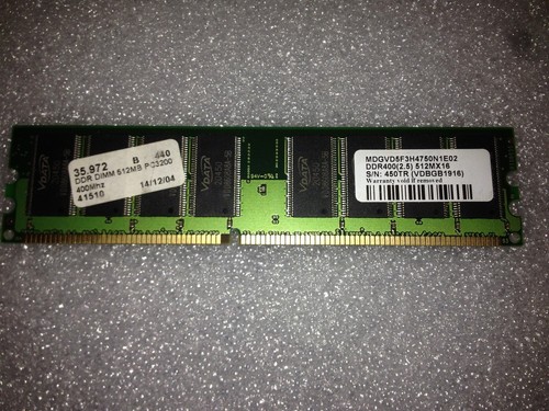 Memoria ddr vdata 512 - 512, mb