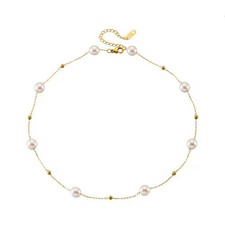 Collana donna titanio dorato