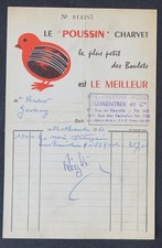 Fattura PULSSIN CHARVET 1961