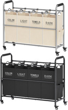 Carrello portabiancheria nero