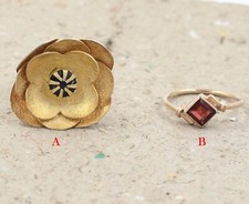 Anello di design placcato oro