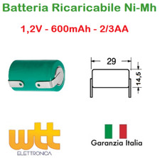 BATTERIA RICARICABILE NI-MH