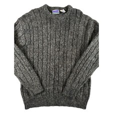 Maglione Northcrest vintage adulto XL maglia cavo misto lana pescatore anni 90 grigio