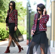 ZARA GIACCA CARDIGAN ROSSO