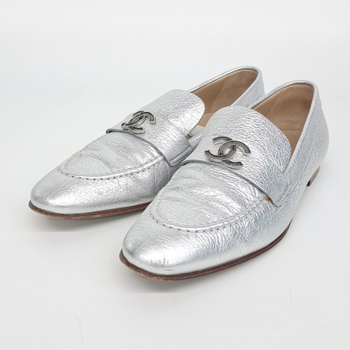 Chanel mocassins cuir - en,