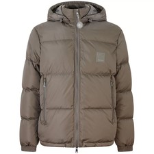 ARMANI EXCHANGE - Piumino marrone con cappuccio per uomo