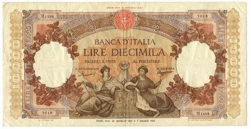 10000 lire capranesi - lire,