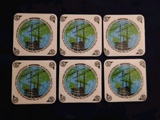 Sottobicchieri Melamina Socem Gru Modena Vintage Gadget Pubblicitario Raro