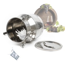 Lattiera in acciaio inox 12L 304 secchio vino caraffa olio barile bombola bottiglia!