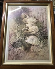 Quadro Donna Con Bambino
