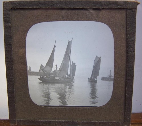 Magic lantern slide ships - magic,