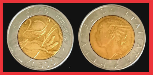 Italia moneta 500 - , lire