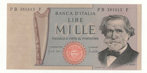 1000 lire giuseppe verdi - 1000,