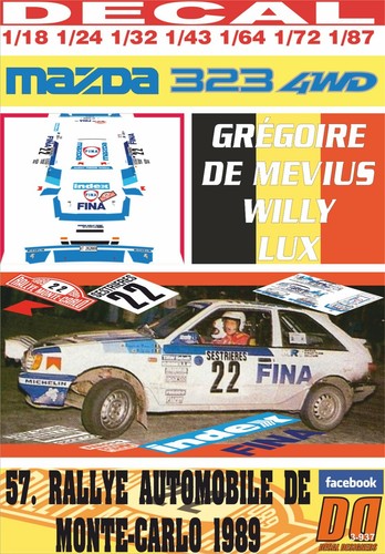 Decal mazda 323 4wd - 323, g.