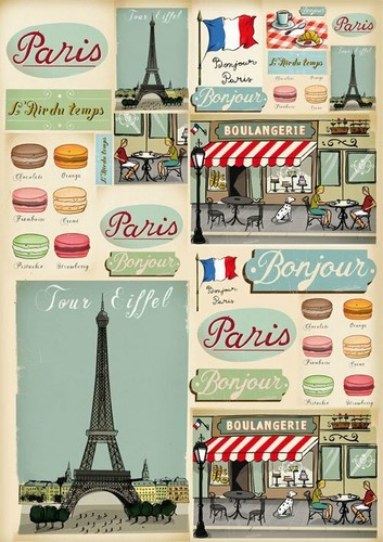 Carta per decoupage 50x70 - decoupage, cm.50x70
