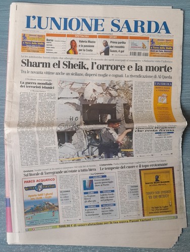 Giornale attentato sharm - giornale,