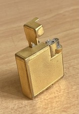 1930'S VINTAGE DUNHILL SQUARE BOY GOLD PLATED - LIGHTER VERY RARE.