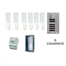Kit Citofonico URMET Sei Famiglie 1150/302 Con citofono Urmet 1150/1