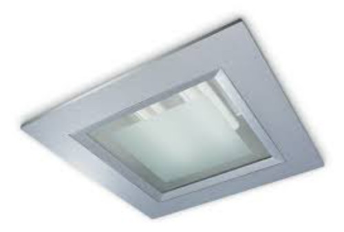Faro incasso quadrato 2x26w - quadrato,