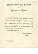 BIELLA BIELLESE NOVARA TASSA SUL MACINATO QUINTINO SELLA 1871