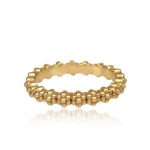 Anello antico fascia floreale
