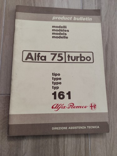 Alfa turbo product bulletin - alfa, 75