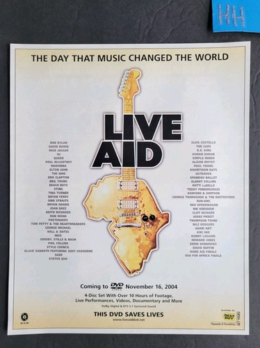 Live aid dvd promo stampa - dvd,
