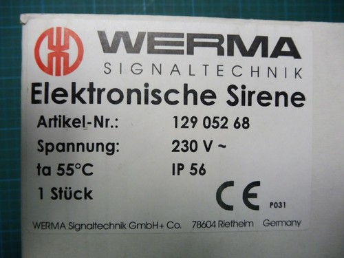 Sirena elettronica werma - 1,
